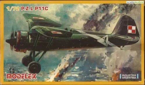 Avion P.z.l P11 1/72 Modelex Ind. Arg. 