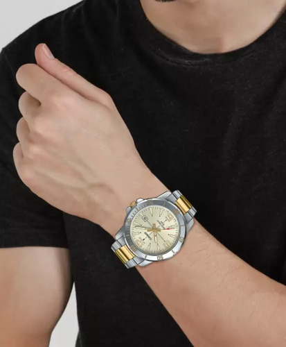 Reloj Casio Quartz Hombre Mtp-vd01sg-9b Dorado Watchsalas