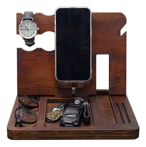 Regalo For Hombre Organizador Buro Escritorio Celular Reloj