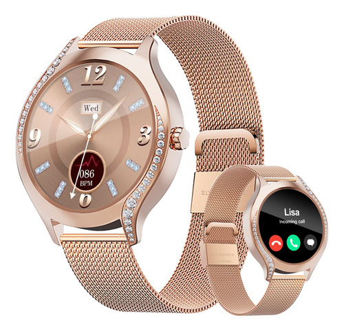 Smartwatch Mujer Elegante Reloj Inteligente Bluetooth Call