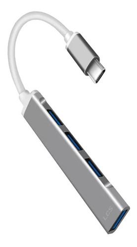 Imagen 2 de 3 de Hub Usb-c A Usb-a 4 Puertos 3.0 Lcs Multiplicador Adaptador