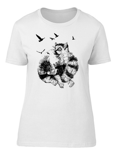 Lemur Paisaje Camiseta De Mujer