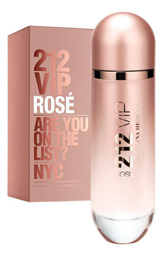 Perfume Importado Feminino 212 Vip Rosé De Carolina Herrera Edp 125 Ml Original Selo Adipec