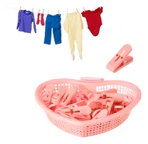 Comprar Pack2 Cesto Practico Con Ganchos En Rosado Y+papel De Regalo