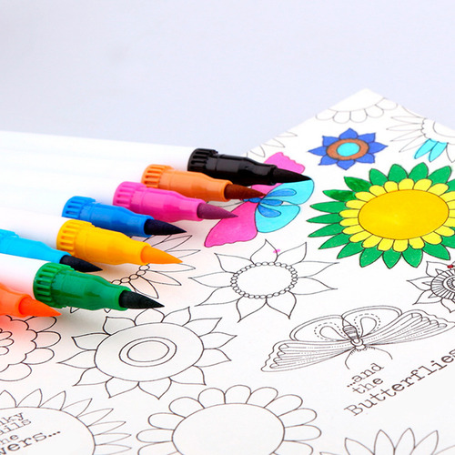 Marcadores De Doble Punta De 72 Colores Para Dibujar Y Bosqu