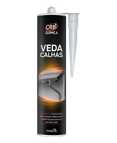 Sellador Orbi Veda Calhas Para Canaletas (zingueria) 270gr