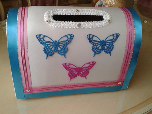 Baul Para Bodas Y 15 Años Elaborado Con Telas Importadas