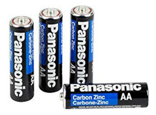 20 Pilas Panasonic Aa, Superresistentes, Potencia De Carbono