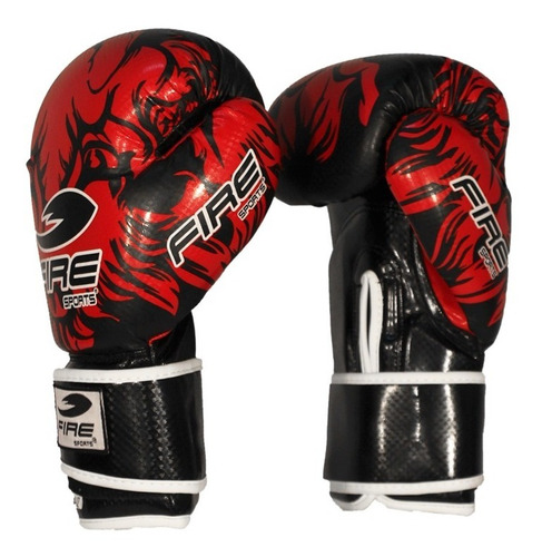 Guantes De Box Fire Sports Pvc Kick Boxing 12oz Y 14oz Tigre