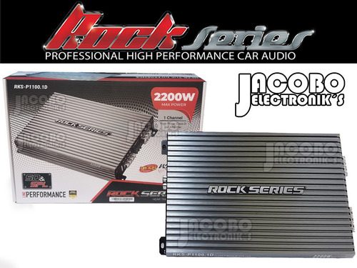 Imagen 4 de 10 de Amplificador Clase D Rock Series De Un Canal Rks-p1100.1d