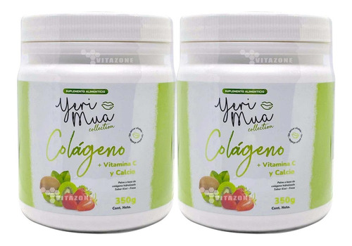 Colágeno Hidrolizado Yeri Mua 350 Grfresa Kiwi Sin Azúcar 2p