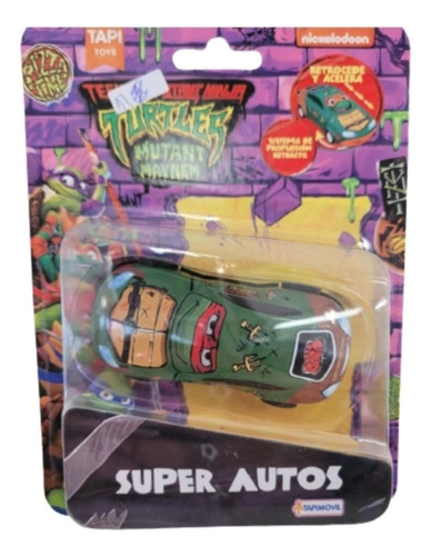 Super Autos Tortuga Ninja Pull Back Tapimovil