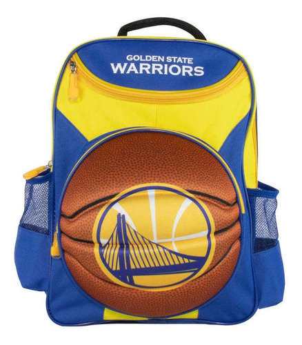 Mochila Infantil 3d Bola Golden States Warriors