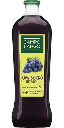 Suco Campo Largo Integral Uva 1,5l