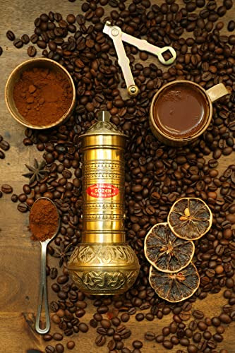7.6 - Molinillo De Café De Latón Manual, Hecho A Mano, Hecho