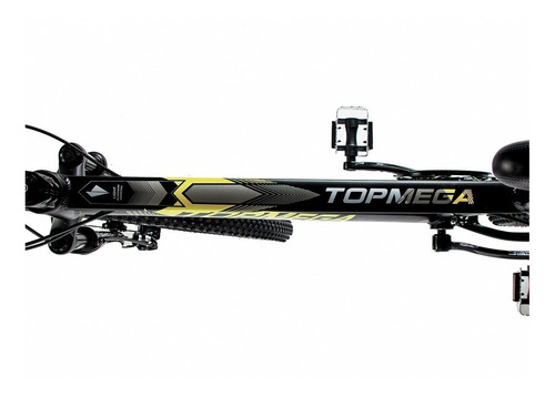 Imagen 2 de 4 de Mountain bike TopMega Regal R29 L 21v frenos de disco mecánico cambios Sensah MX7 color amarillo
