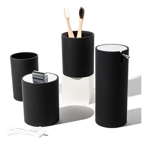 Set Accesorios De Baño Virtune Black