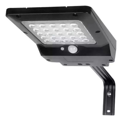 Lampara De Pared Exterior Led Solar Luminario 400 Lumenes Incluye Soporte Y Tornillería Panel 2.3 Wp Silicona Policristalina Ip65 Sensor De Movimiento 35000 Horas