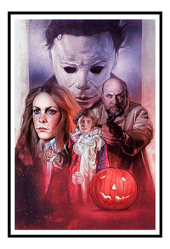 Cuadro Poster Premium 33x48cm Halloween Pelicula Terror