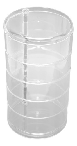 Joyería Giratoria De 5 Capas, Transparente, Rotación De 360