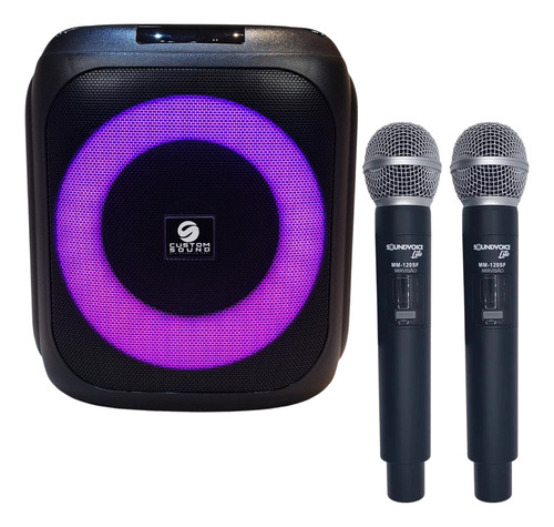 Caixa De Som Com Microfone Sem Fio Tipo Jbl Partybox Encore