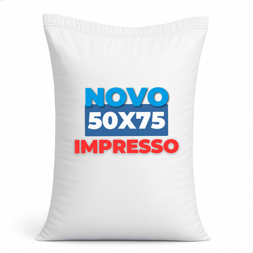 100 Saco De Ráfia 50x75 Reciclagem Construção Entulho Cor Branco