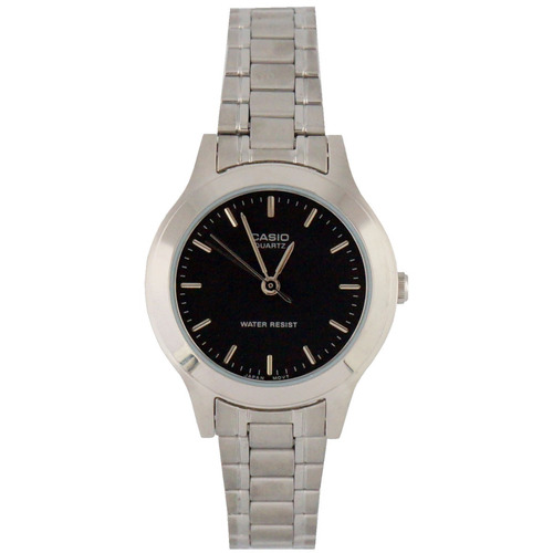 Reloj Casio Para Mujer Ltp-1128a-1a Tablero Negro Análogo