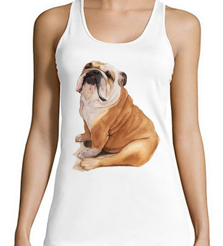 Musculosa Bulldog Ingles Sentado Art