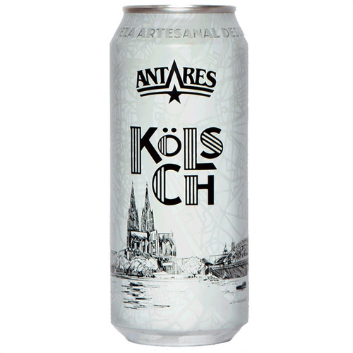 Imagen 2 de 3 de Cerveza Antares Kolsch Artesanal en Lata de 473mL en Pack de 6 unidades