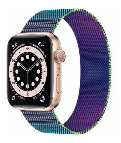 Malla Magnetica Reloj Apple Watch Imantada Se S6 38 40 Mm Color Colorio