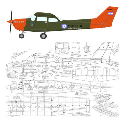 Plano Rc Cessna 172 - Pdf -  (retirar X Domicilio)