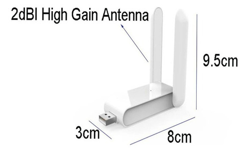 Adaptador Doble Banda Usb Wifi 600mbps