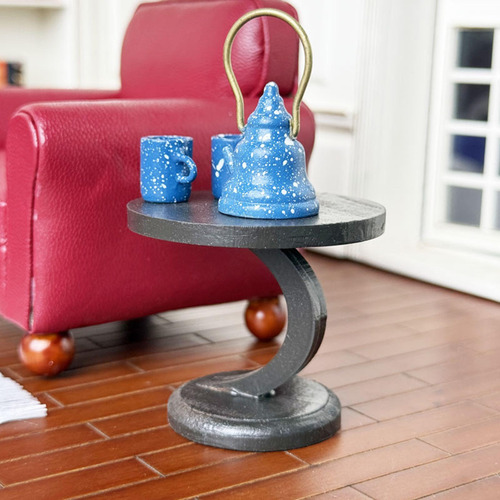 Mesa De Té Para Casa De Muñecas A Escala 1/12, Mini Mesa B
