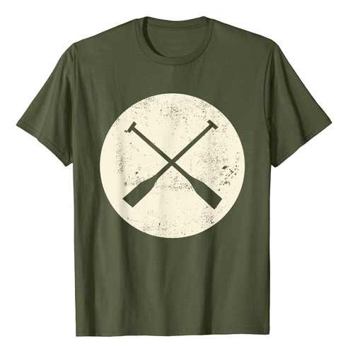 Retro Vintage Canoa Paddles Crossing - Camiseta De Canoa Y K