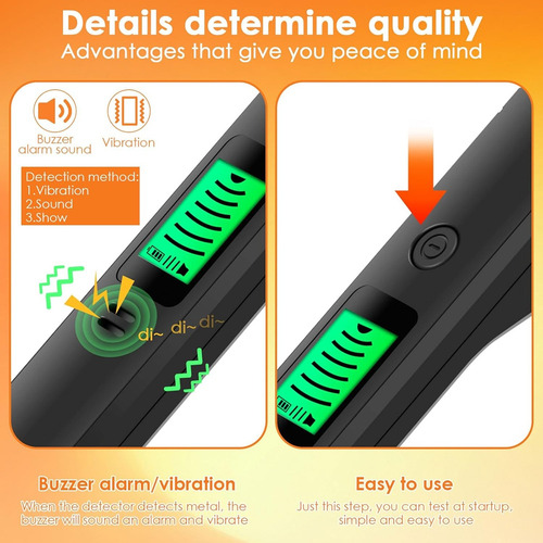 Detector De Metais, Detector Com Áudio E Alertas, Digitaliza