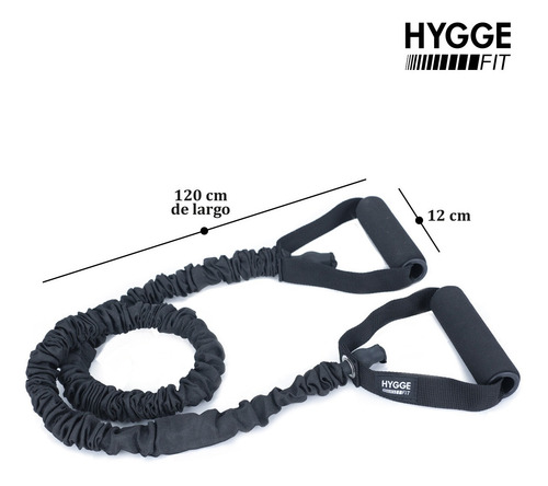 Imagen 2 de 10 de Kit Fitness Banda C/manijas + Banda Látex Plana + Pesa Rusa