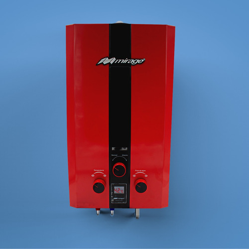 Calentador Paso 10lt Rojo Gas Nat Incluye Kit De Instalación
