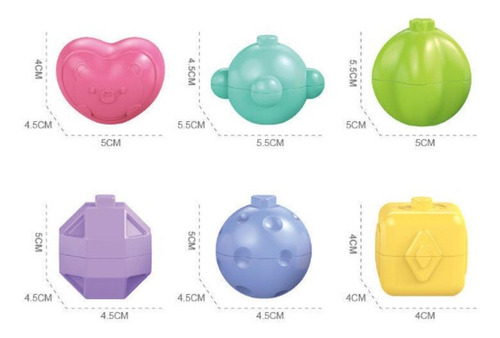 Actividad Cube Bin De Forma Sensorial Bloques Accesorios