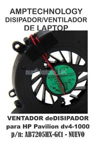 Ventilador Laptop Cpu Fan Cq40 Cq45 Dv4 Dv4-1000 Dv4-2000