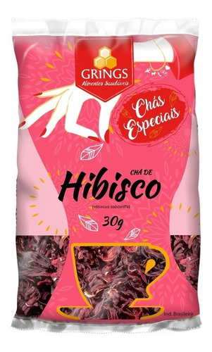 Chá Flor De Hibisco 30g - Grings