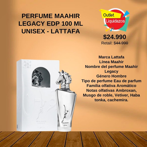 Perfume Maahir Legacy Edp 100 Ml Unisex - Lattafa