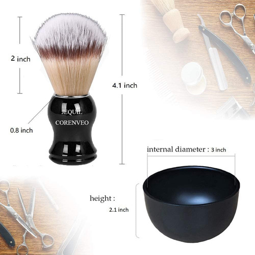 Kit De Afeitado De Lujo Para Hombres, Juego De Afeitado 3 En