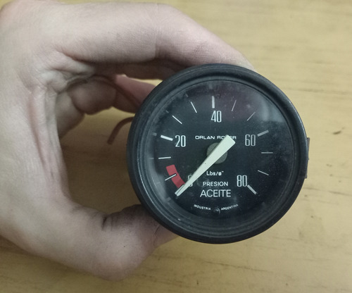 Excelente Reloj Indicador De Presión De Aceite Orlan Rober!! (Usado)