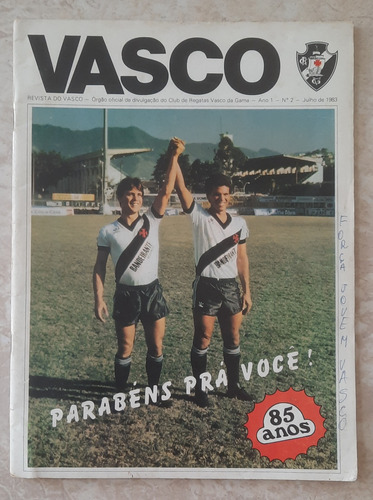 Revista Vasco N° 2 1983 Aniversário De 85 Anos