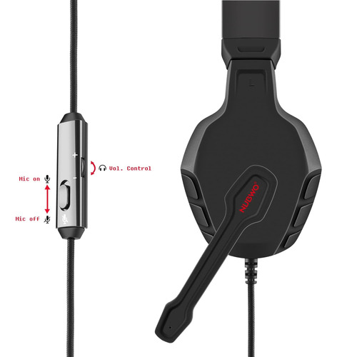 Audífonos Inalámbricos Para Juegos Nubwo U3 C/mic. P/pc, Ps4