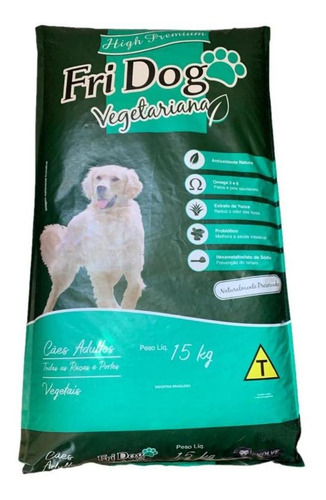 Ração Para Cachorro Fridog Premium Vegetariana 15kg