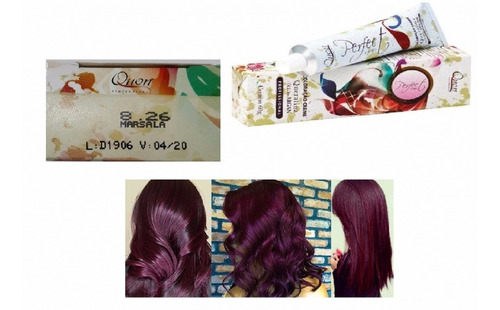 Tinta De Cabelo Vinho Marsala 8.26 Quon Lançamento Coloraçã