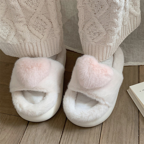 Sandalias De Mujer Cálidas Y Cómodas, Zapatillas De Algodón