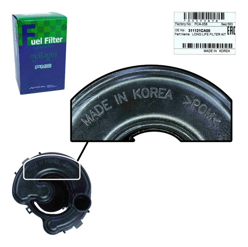 Imagen 8 de 10 de Filtro Gasolina Getz 2009 2010 2011 2012 Original