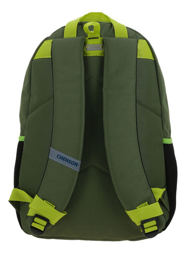 Mochila escolar Chenson CO70239-A color verde diseño dragón 20L